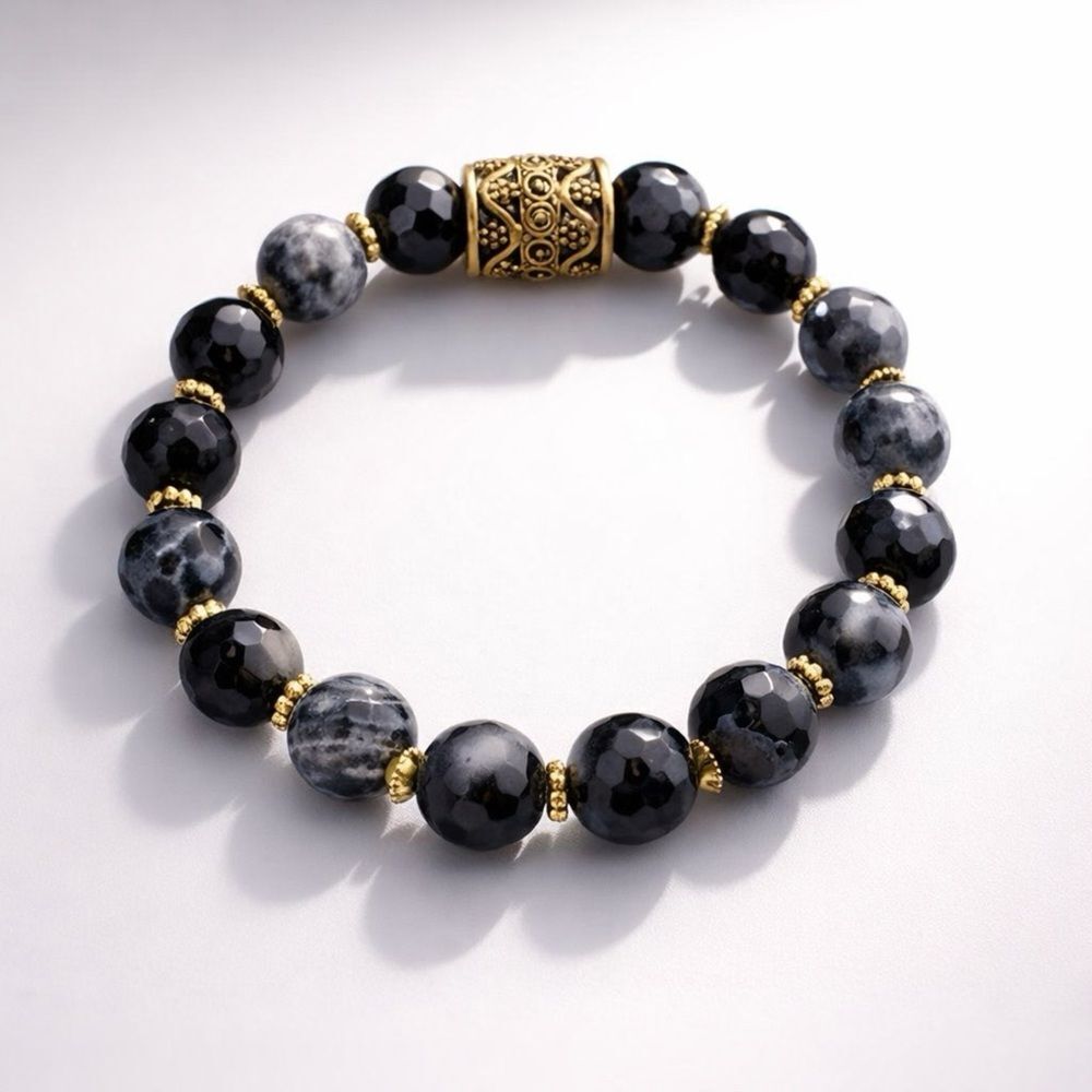 Stillwater Shadow Signature Series Stillwater Shadow Black Banded Agate Bracelet